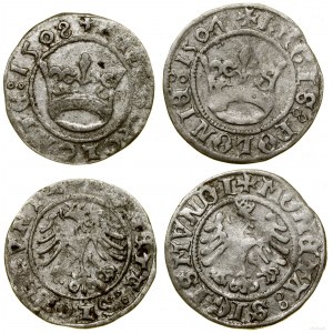 Poland, lot 2 x half-penny, 1507, 1508, Krakow
