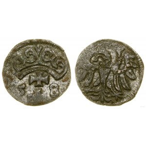 Polonia, denario, 1558, Danzica