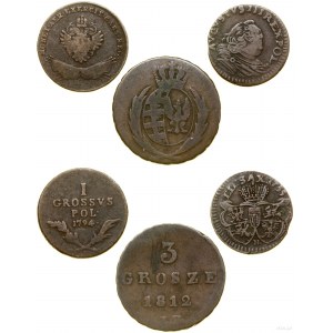 Polen, Satz von 3 Münzen, 1755-1812