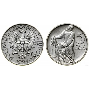 Polonia, 5 zloty, 1971, Varsavia