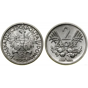 Poland, 2 zloty, 1958, Warsaw