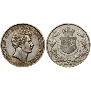 Germania, Due dollari = 3 fiorini e mezzo, 1856 B, Brunswick