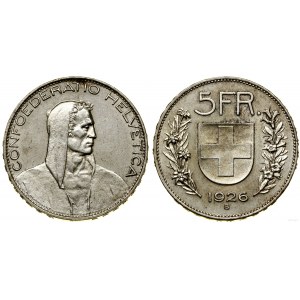 Schweiz, 5 Franken, 1926 B, Bern