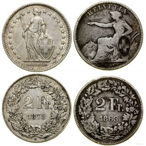 Switzerland, set of 2 x 2 francs