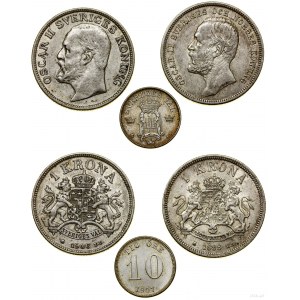 Sweden, set of 3 coins