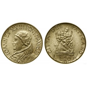 Vatikan (Kirchenstaat), 20 Lire, 1961, Rom