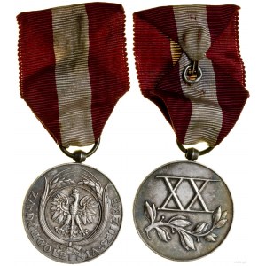 Poland, Silver Medal for Long Service (XX years), from 1938, Warsaw
