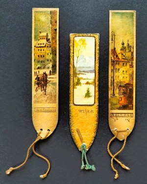 WARSAW. Set of 3 bookmarks [pre-1939?]