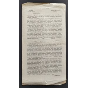 [Legiony] PIŁSUDSKI Józef - JAWORSKI Władysław - Panie Brygadyerze ! Kraków [1916]