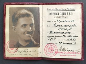 [Scouting] Hm KAPISZEWSKI Henryk - set of documents [1936-1947].