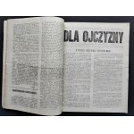 DLA OJCZYZNY. Dwutygodnik poświęcony zjednoczeniu narodu polskiego. Nr 1 (29 lutego) - nr 19 (12 listopada). Warszawa [1916]
