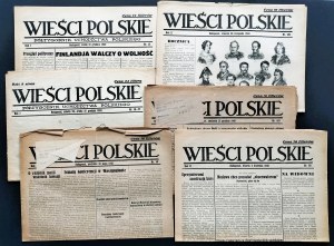 Polish News & Bulletin. Set of 7 issues. Budapest [1939-1943].