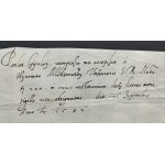 [SKARB KORONNY] DZINLAI (Ginlay) Paulus - Kwit wypłacenia na ręce Hiacynta [Jacka] MŁODZIEJOWSKIEGO h. Ślepowron [1582]
