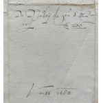 [SKARB KORONNY] DZINLAI (Ginlay) Paulus - Kwit wypłacenia na ręce Hiacynta [Jacka] MŁODZIEJOWSKIEGO h. Ślepowron [1582]