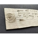 [SKARB KORONNY] KOZIEROWSKI Jan h. Jelita czyli Koźlerogi - kwit zapłacenia podatku. Kozierogi [1552]