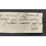 [SKARB KORONNY] KOZIEROWSKI Jan h. Jelita czyli Koźlerogi - kwit zapłacenia podatku. Kozierogi [1552]