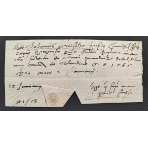 [SKARB KORONNY] WIŚLICKI Jan [de Wislicza] - prepozyt konwentu krakowskiego św. Ducha [Zakon Kanoników Ducha Świętego de Saxia] Prądnik Biały [1565]