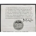 [MASONERIA] FRYDERYK Leopold Książę Pruski - List do wielkiego mistrza loży pruskiej brata Eberlein zezwalający na założenie loży masońskiej w Warszawie podległej Wielkiej Loży Prus, dat. Klein-Glieniecke 1 XII 1915.