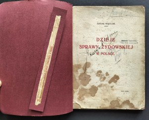 MARYLSKI Antoni - Dzieje sprawy żydowskiej w Polsce. Warsaw [1912].