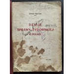 MARYLSKI Antoni - Dzieje sprawy żydowskiej w Polsce. Varšava [1912].