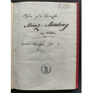 [Stolberg - Świniary][PIECZĘCIE i monety niemieckie] MÜNZ - Sammlung. B.m. [ok. poł. XIX w.]