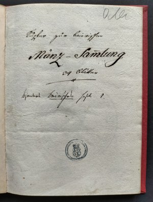 [Stolberg - Swiniary][Seal and German coins] MÜNZ - Sammlung. B.m. [ca. mid-19th century].