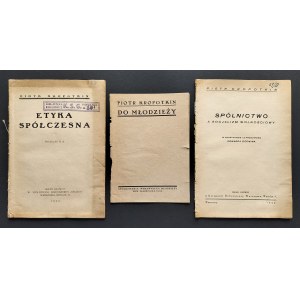 KROPOTKIN Piotr - Zestaw 3 broszur autorstwa klasyka anarchizmu. Warszawa [1929-30]