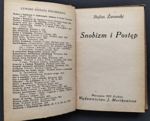 [Issue 1] ŻEROMSKI Stefan - Snobizm i postęp. Warsaw-Krakow [1923].