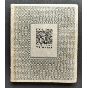 [TUWIM] Ex-libris Juliana Tuwima. Zbiór dedykacji dla poety. Blok-Notes Muzeum Mickiewicza 4/ 64. „W Muzeum Adama Mickiewicza znajduje się złożony przez Żonę Poety księgozbiór Juliana Tuwima”. Warszawa [1964]