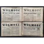WOLNOŚĆ. Gazeta frontowa dla ludności Polski. R. 1. Nr 45. 15.X. Poczta polowa 48251-A [1944]