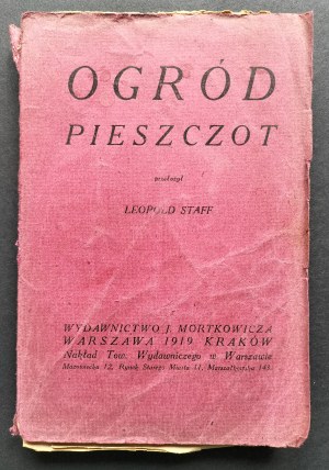 A garden of caresses. Translated by. Leopold Staff. Warsaw [1919].