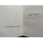 WEYSSENHOFF Józef - Znaj pana. Warszawa [1912]