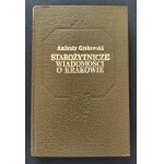 [Reprint] GRABOWSKI Ambroży - STAROŻYTNICZE WIADOMOŚCI O KRAKOWIE. Kraków [1852]