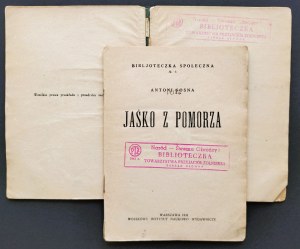 [SADZEWICZ Antoni] SOSNA Antoni [pseud.] - Jasko from Pomerania. Warsaw [1931].