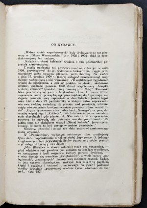 [Issue 1] BRZOZOWSKI Stanislaw - Widma moich współczesnych. A book about an old woman (fragment of a novel) Lviv [1914].