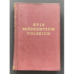 ROSIŃSKI Zygmunt - Spis miedziorytów polskich obejmujący przeważnie portrety polskich osobistości oraz widoki miast polskich i mapki geograficzne [...] Poznań [1918]