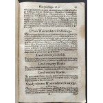 [Klocek] Konstytucje Sejmu & Uniwersał Poborowego & Instruktarz Celny & O Podatkach Rzeczpospolitej. Kraków [1631-1632]