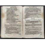 [Klocek] Konstytucje Sejmu & Uniwersał Poborowego & Instruktarz Celny & O Podatkach Rzeczpospolitej. Kraków [1631-1632]