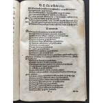 [Klocek] Konstytucje Sejmu & Uniwersał Poborowego & Instruktarz Celny & O Podatkach Rzeczpospolitej. Kraków [1631-1632]