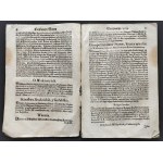 [Klocek] Konstytucje Sejmu & Uniwersał Poborowego & Instruktarz Celny & O Podatkach Rzeczpospolitej. Kraków [1631-1632]