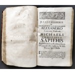 OSTROWSKI Jan Daneykowicz - Suada latina seu miscellanea oratoria, epistolaria, statistica, politica, inscriptionalia... [Różnorodne oratorium, epistolarne, statystyczne, polityczne, inskrypcyjne, elegie, panegiryczne, poetyczne i historyczne [...]. Tomus