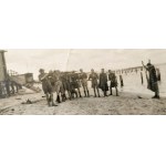 HARCERSTWO. Ćwiczenia na plaży. Zestaw 4 fotografii. [po 1945]