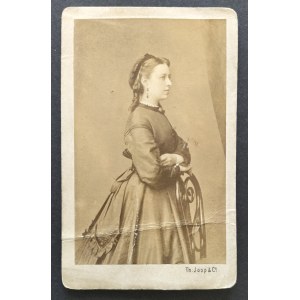 Fotografia kartonikowa. Kobieta. Bromberg (Bydgoszcz) [ok. 1870]
