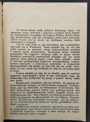 [MOSZCZEŃSKA Izabela] Bell [pseud.] - Tragedy of the Legions. Warsaw [1916].