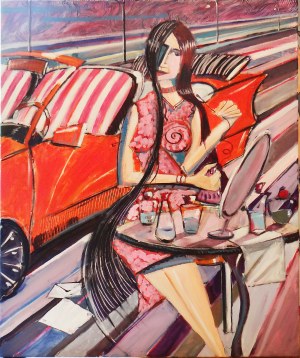 Tomasz Kuran ( 1972 ), Auto substituted, dinner at 20, your to trash - Holofernes, 2025
