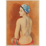 Moses (Moise) Kisling (1891 Krakow - 1953 Paris), Nude in a Turban, 1952