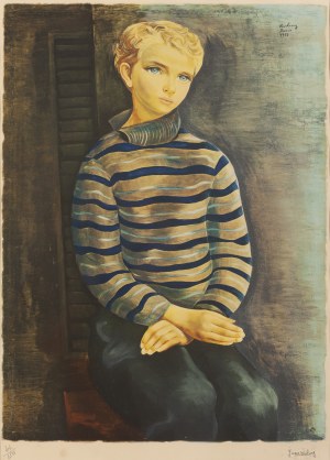 Mojżesz (Moise) Kisling (1891 Kraków - 1953 Paryż), Portret chłopca, 1937