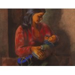 Moses (Moise) Kisling (1891 Krakow - 1953 Paris), "Motherhood" from the folio "L