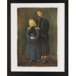 Moses (Moise) Kisling (1891 Kraków - 1953 Paris), Siblings from the folio 'L'Épopée Bohémienne, 1951