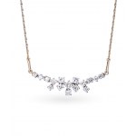Diamond necklace, early 21st century jewelry, white gold pr. ~ 0.585